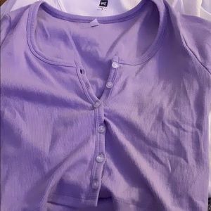 Pacsun button up purple